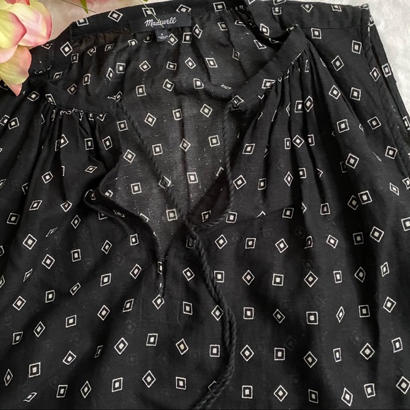 Madewell Scatterblock sleeveless black/wh size S - Picture 5 of 8